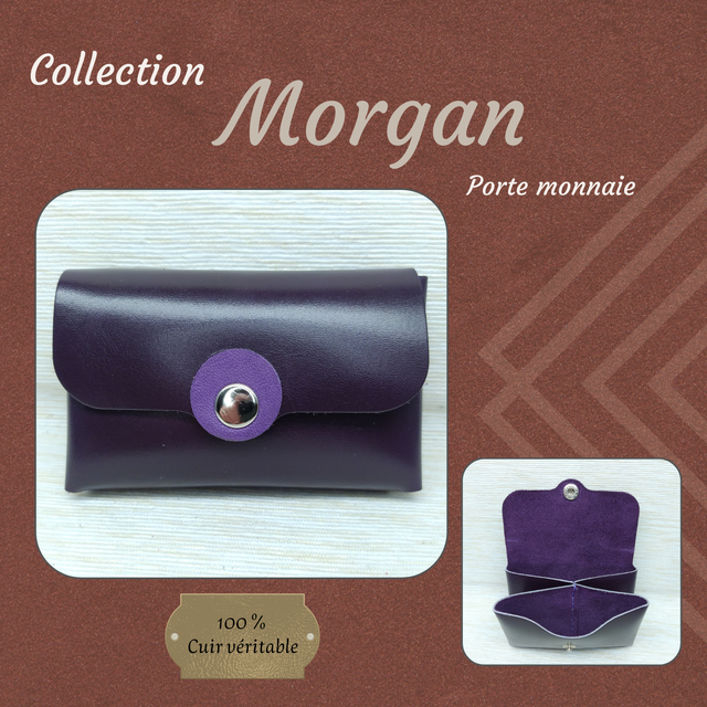 MORGAN Porte monnaie et Carte - Violet