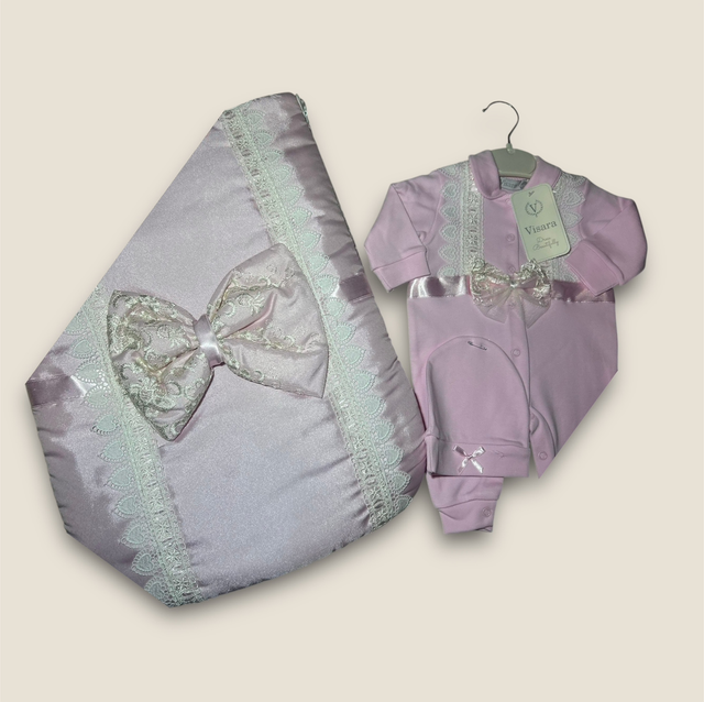 Baby Girls Outfit &amp; Footmuff Set