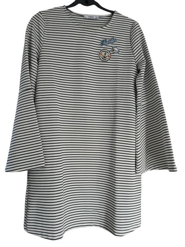 Robe à rayures noir et blanc Mango taille M