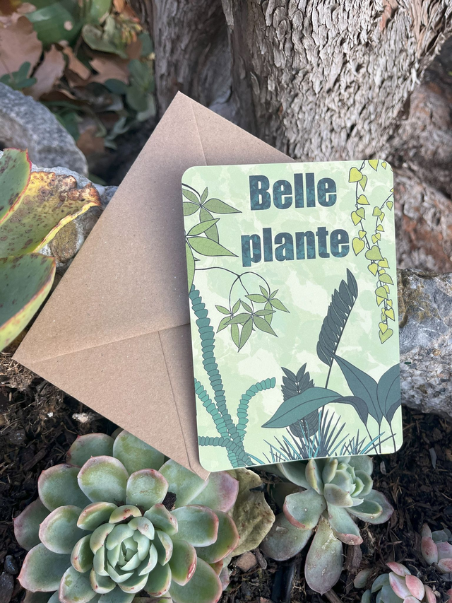 Carte de vœux &quot;Belle plante&quot;