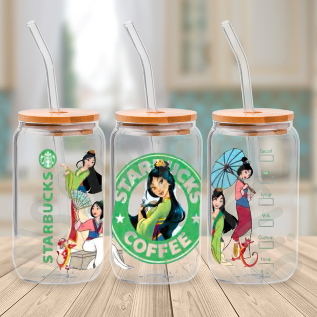 Canette en verre - STARBUCKS - Mulan