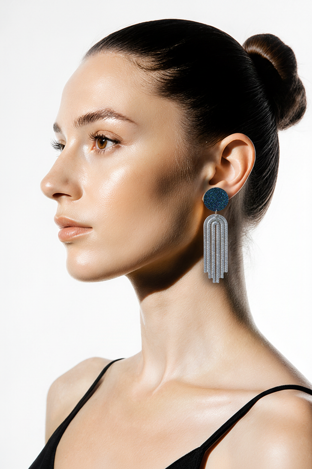 Boucles d'oreilles minimaliste - Collection Clair de nuit