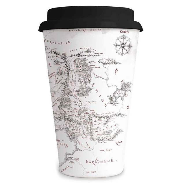 Taza viaje Mapa Tierra Media El Señor de los Anillos