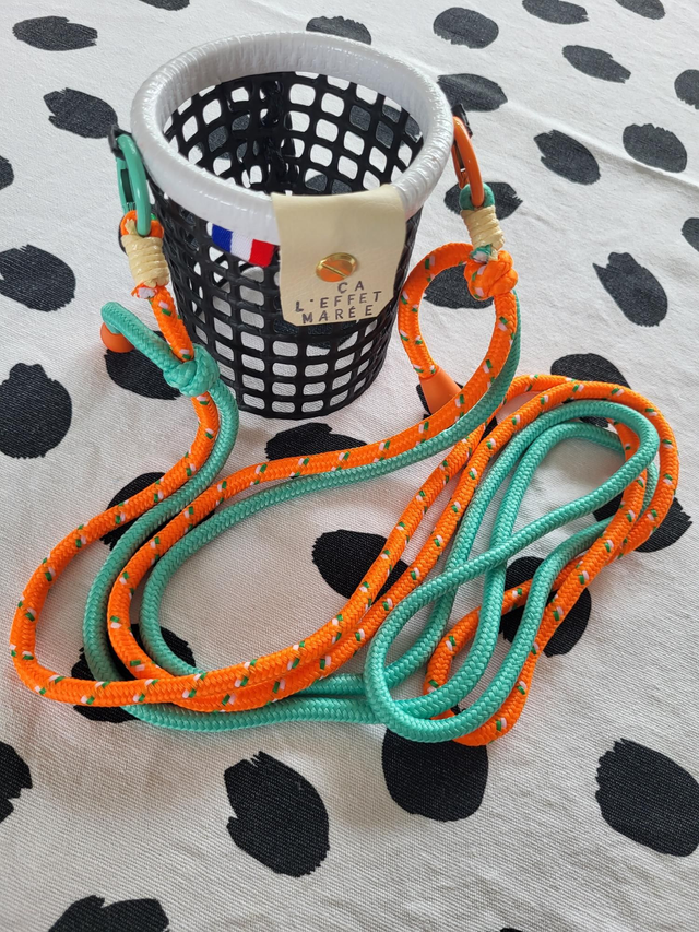 Blanc / orange bleu-vert 