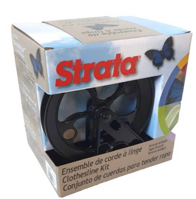 Strata Harmony Pulley Washing Line Kit - Aged Bronze