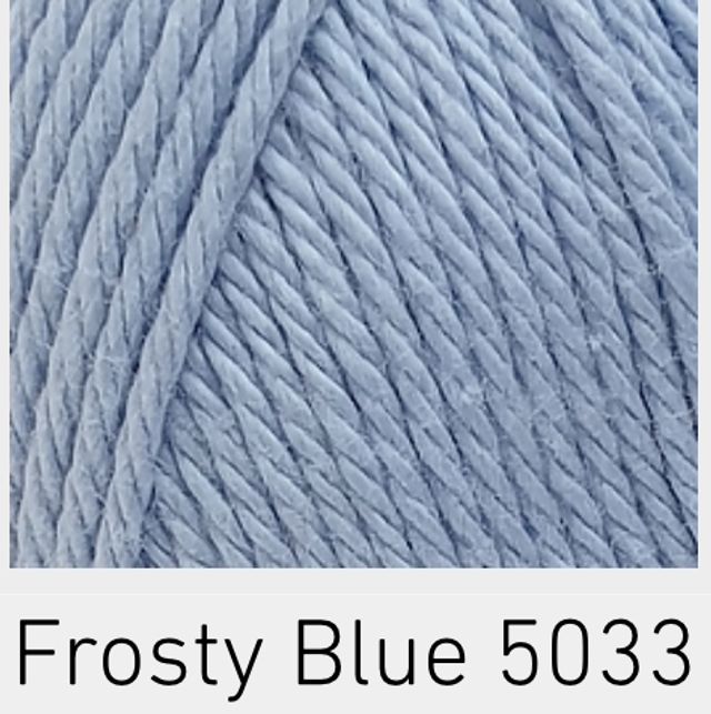 100% Cotton Frosty Blue