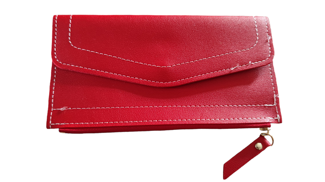 Porte carte et porte-monnaie rouge 