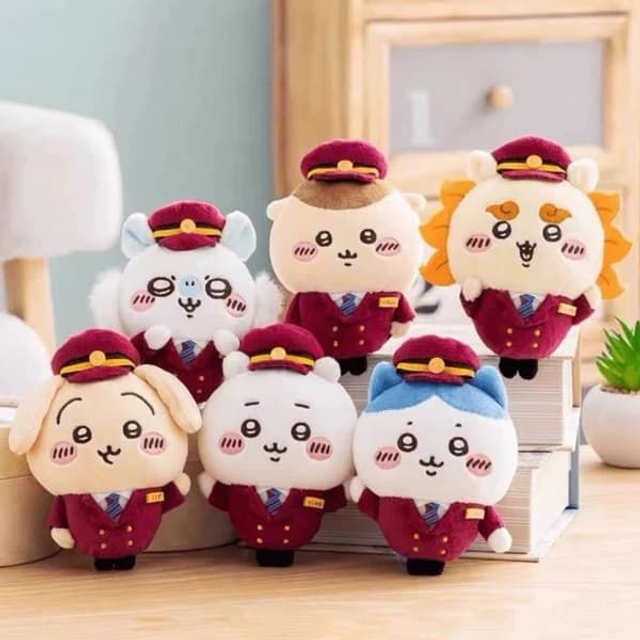 Chiikawa - Chiikawa x Hankyu Station Plush Keychain