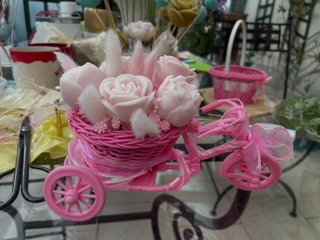 Vélo rose 