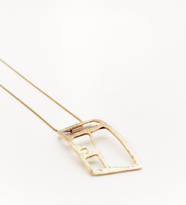 Colar Comprido Retangulos Orgânicos KAI01TX006