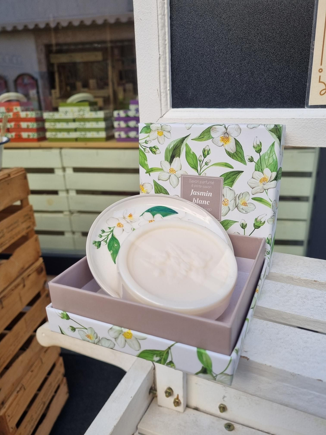 Scatolina Sapone con Portasapone -Gelsomino