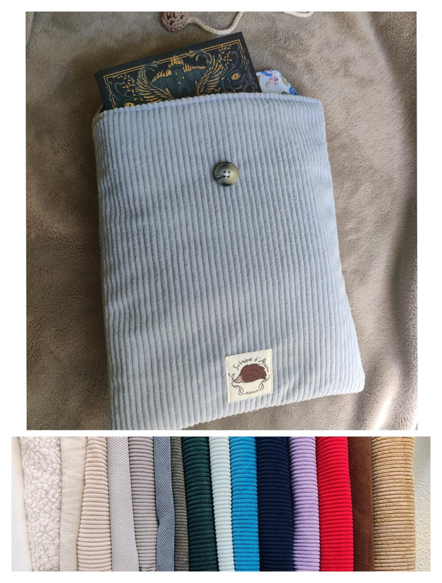 Housse livre Maxi relié extérieur Velours"personnalisé"