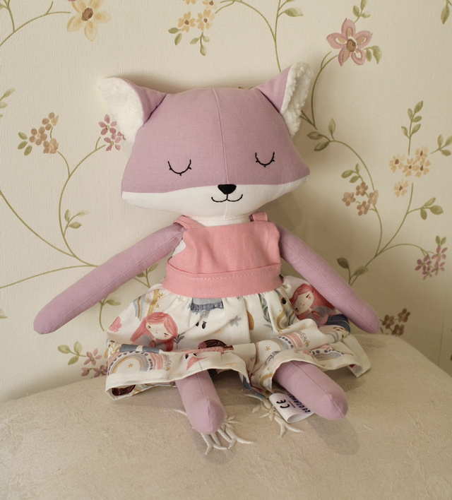 Poupée renard lilas / Chipinous