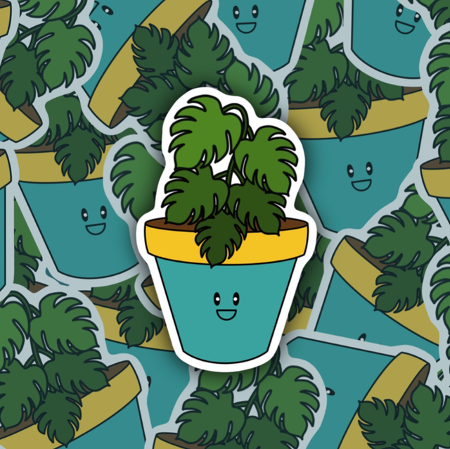Plant Pot Pal Die Cut Sticker