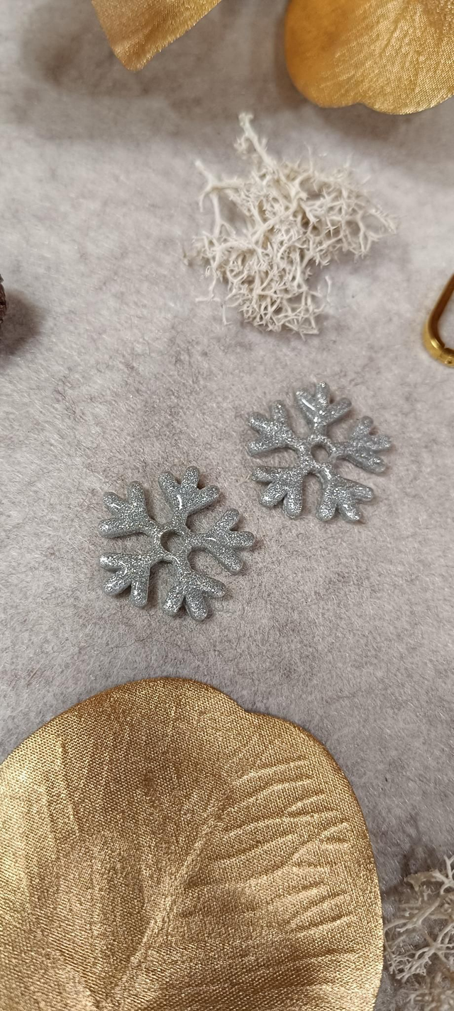 Pampilles flocon argenté 