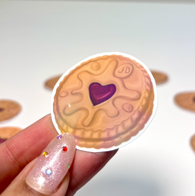 Jammy Dodger Holographic Sticker