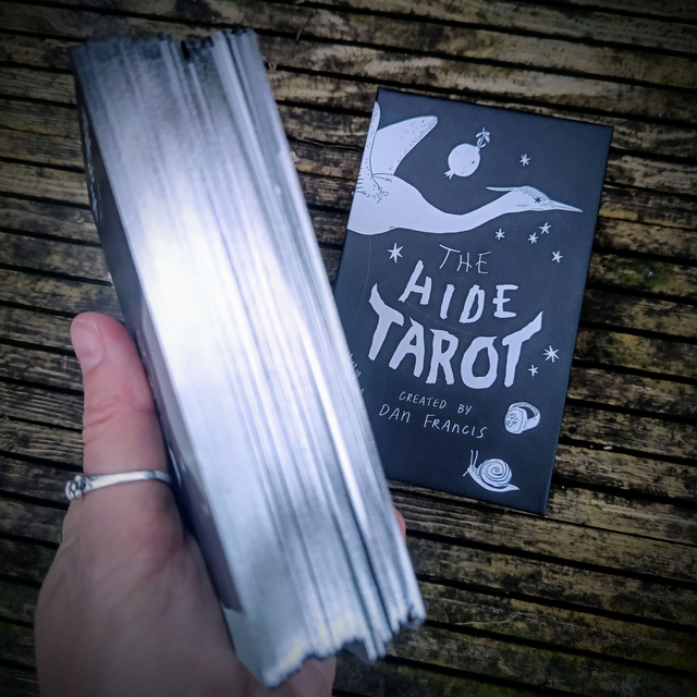 The Hide Tarot: hand-drawn black and white artistic deck full of animals and nature * by Dan Francis