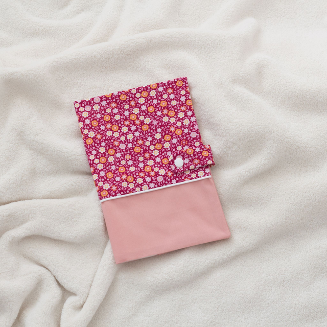 Protège Carnet de Santé Rose / Pivoine