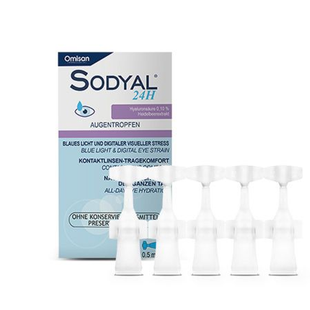 konservierungsstofffreie Hyaluron (0,10 %) Tropfen mit Heidelbeerextrakt (0,10 %) 