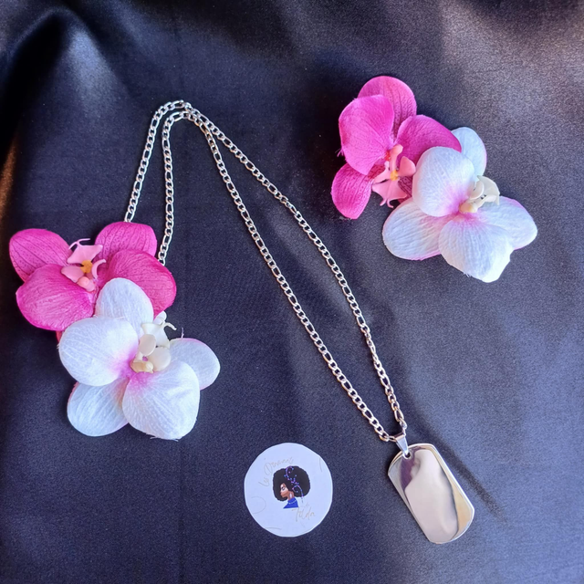 Chaîne + plaque à graver 