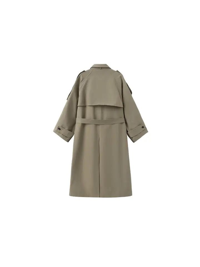 100% Cotton Mid Length Trench Coat