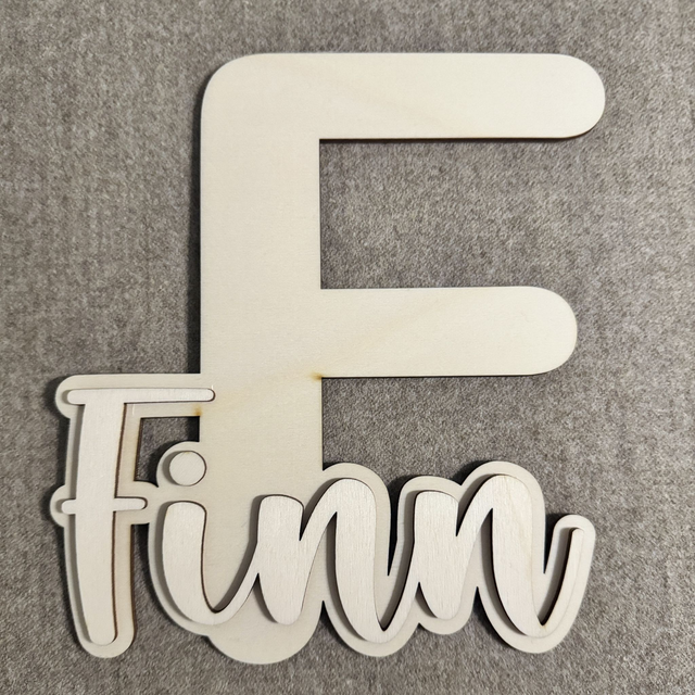 FINN • 3D Holz-Schild