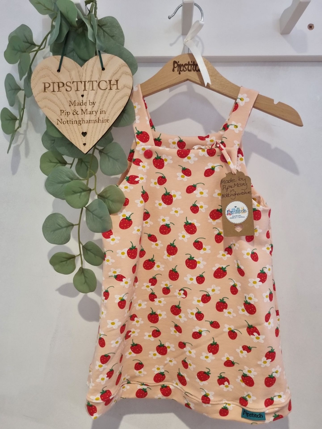 Pinafore Dress Strawberry