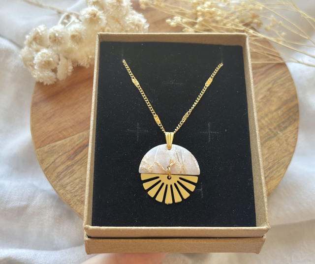 Collier - MARBRÉ - art déco