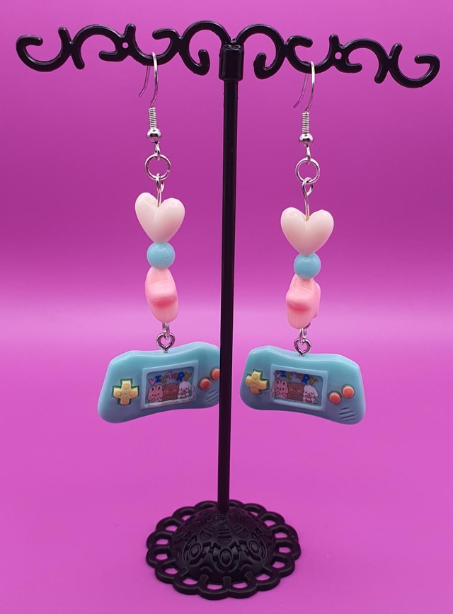 Earrings Switch Green Colorful 