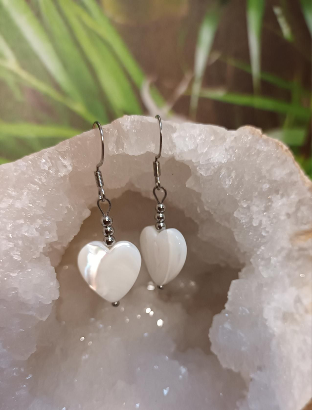 Boucles d&#039;oreilles en nacre