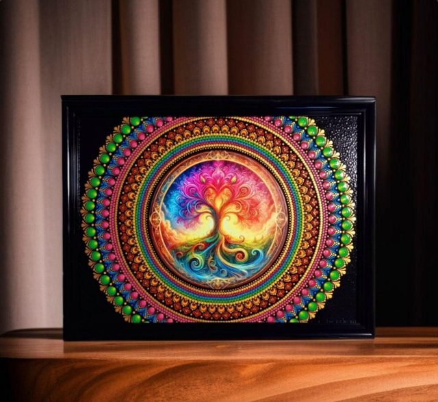 Décoration Murale Tableau Arbre de vie 