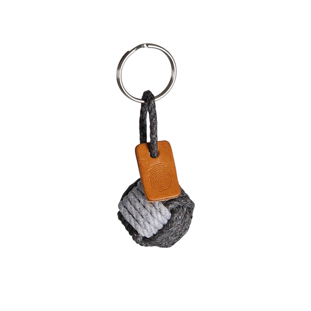 PORTE-CLE POMME DE TOULINE BI-COLORE