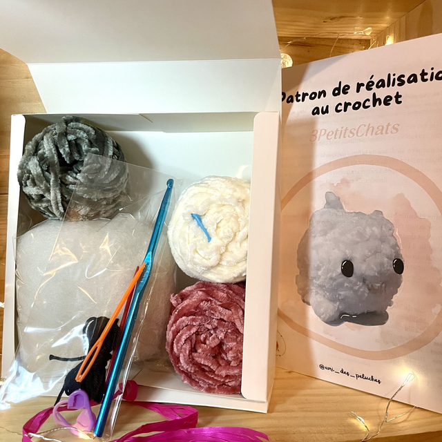 Kit de création au crochet - 3 Petits Chats