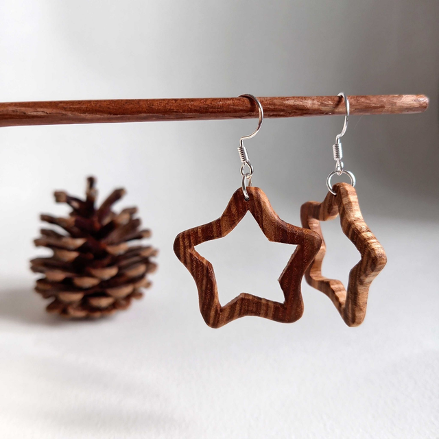 Boucles d'oreilles étoiles