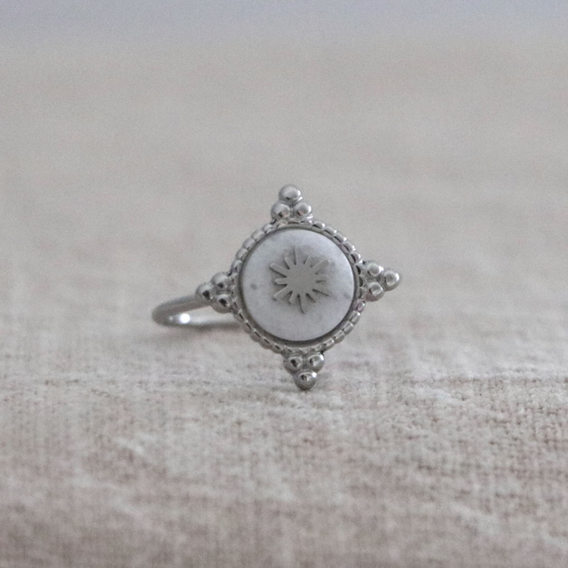 Bague baroque argent