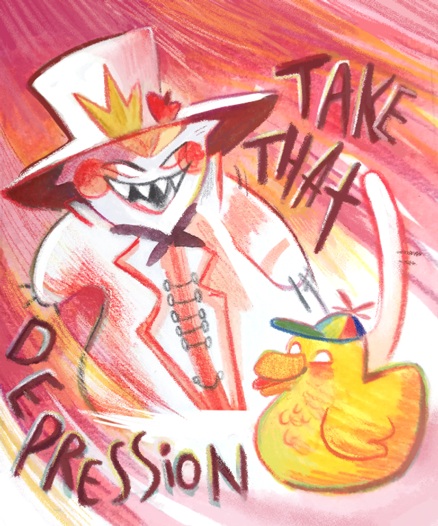 Chat Patate - Hazbin Hotel - Take that dépression !!