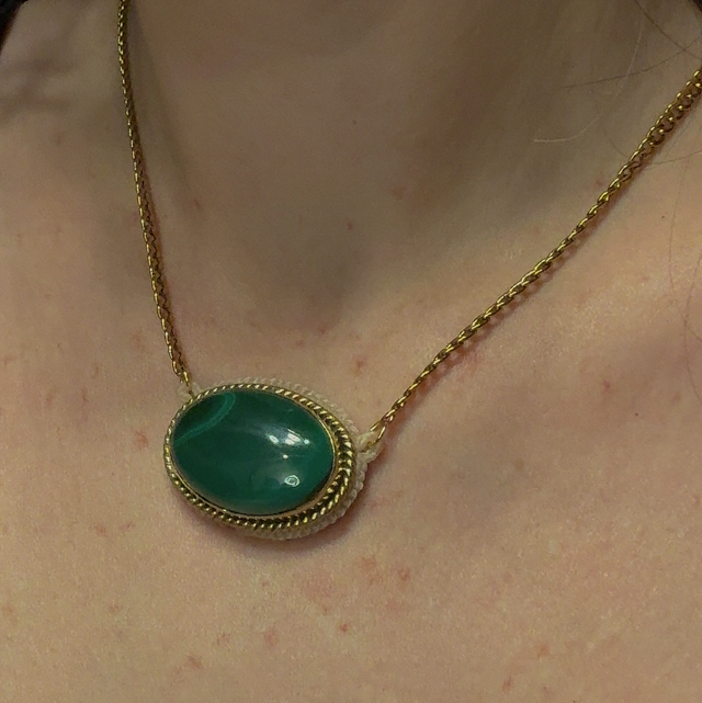 Collier IMPÉRATRICE malachite 