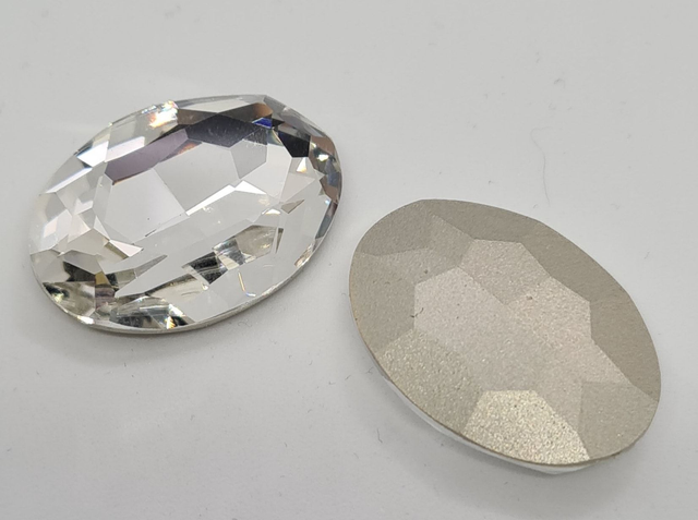 Fancy Oval K9, Crystal Clear, 30x20mm