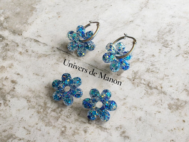 Pampilles Fleur  25 mm