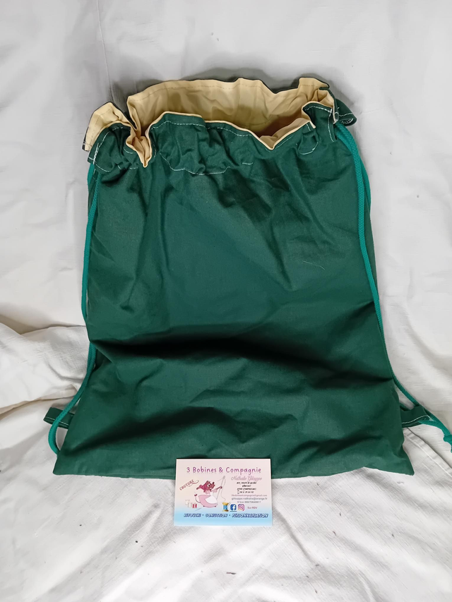 Sac à dos vert sapin personnalisable 