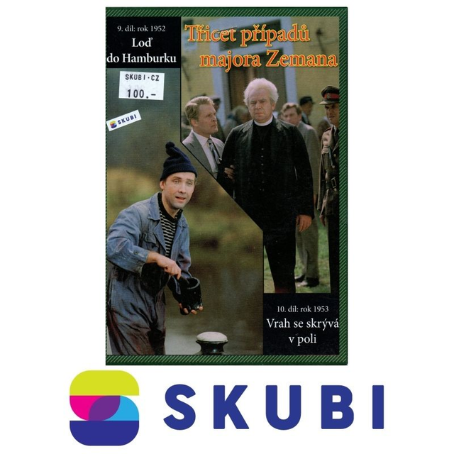 DVD Třicet případů majora Zemana - 9. díl: rok 1952 Loď do Hamburku + 10. díl: rok 1953 Vrah se skrývá v poli - česky