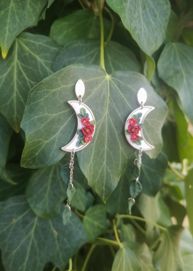 Collection Florale Pétale Pourpre - Boucles d'oreilles Fanny