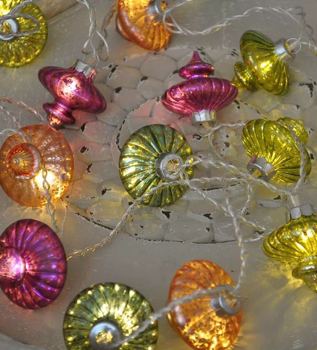 Coloured Lantern String Lights