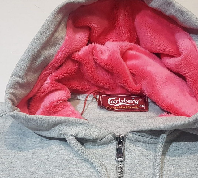 158011 - Carlsberg Felpa Cappuccio zip
