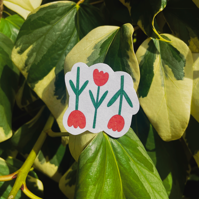 Sticker &quot;Tulipes rouges&quot;