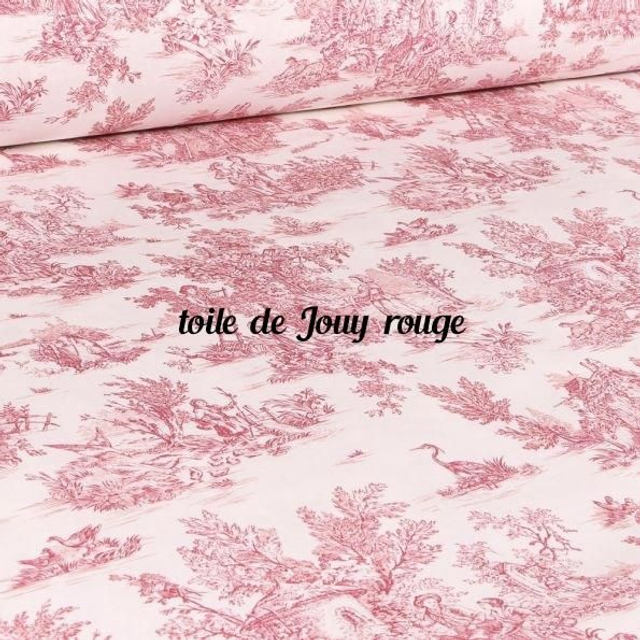 Toile de Jouy rouge 