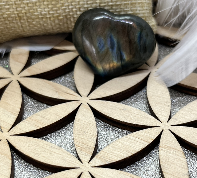 Petit cœur Labradorite 