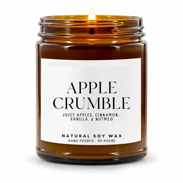Apple Crumble Natural Soy Wax Candle