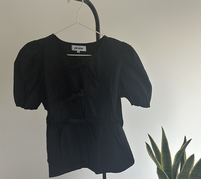 T-shirt strik zwart 