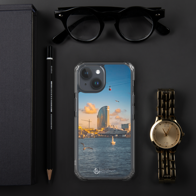  Cover iPhone in silicone Barcellona sunset